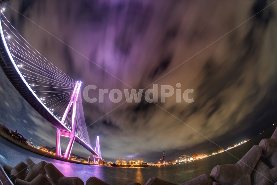 야경,북항대교,구름,다리,부산,영도,다대포,장노출,야경,밤,풍경,nightscape,night,landscape,건축물,건물외관,exterior,building,structure,architecture,construction