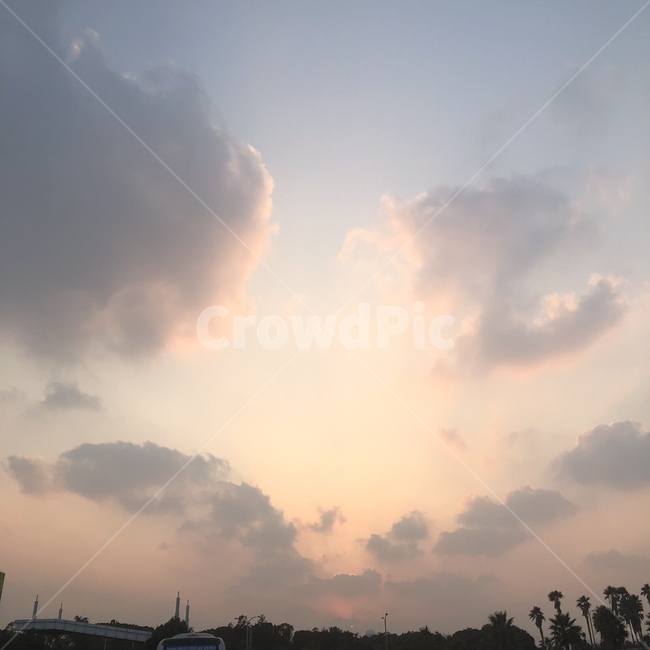 노을,구름,하늘,배경,감성