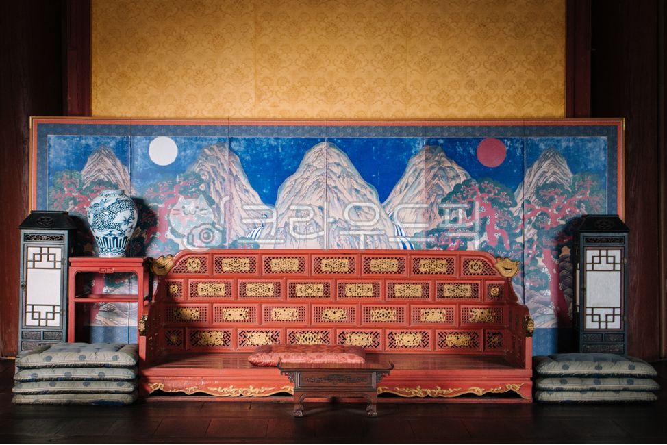 문화재,왕좌,한국왕좌,한국의자,일월오봉도,한국문화재