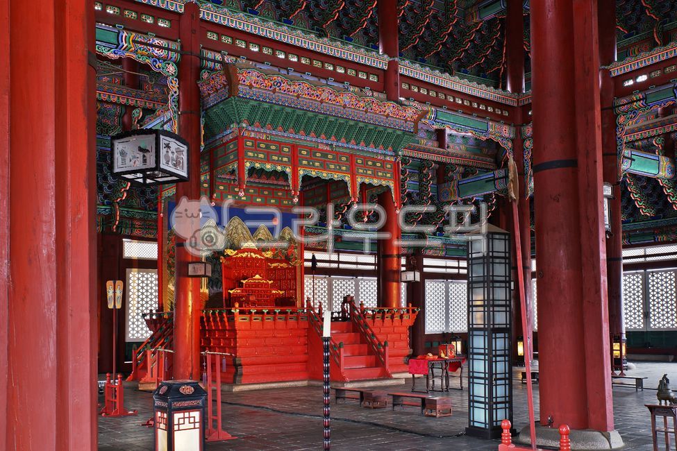 Joseon Dynasty,Gyeongbokgung,Geunjeongjeon,Ilwol Oak Island,jerk,gyeongbokgungpalace,Palace,Throne