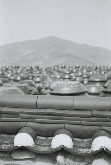 장독대,흑백,풍경,전통적,기와,산,jangdokdae,한국의,한국적인,korean,korea,traditional,mountain,blackandwhite,monochrome,한국전통,한국문화,korean traditional,korean culture,흑백,모노톤,monochrome,black and white