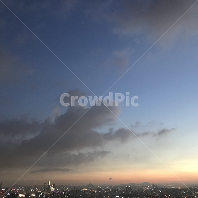 남산,산,자연,구름,햇살