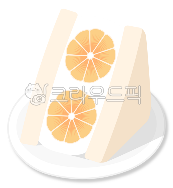 후르츠산도,산도,과일산도,과일샌드,샌드위치,귤,귤산도,귤샌드위치,과일,디저트,간식,음식,빵,식빵,요리,베이커리,생크림,달콤한,상큼한,신선한,일러스트레이션,클립아트,스티커,맛있는