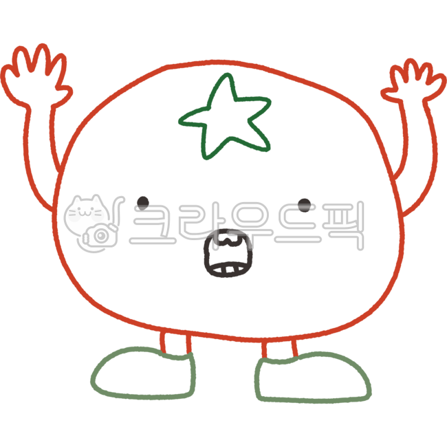 토마토,과일,채소,하찮은과일,시리즈,방울토마토,놀람,테두리,캐릭터