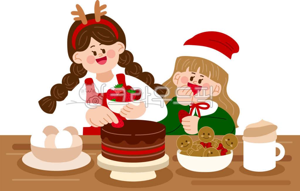 Christmas,baking,chocolate cake,strawberry,rudolph headband,woman,people,cooking,bread making,baking class,party,celebration,birthday,cake,Christmas,new year,happy new year,merry christmas,gingerbread,egg,hot chocolate,cream latte