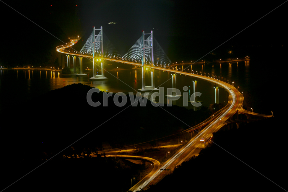마창대교,야경,바다,강,다리,대교,도로,자동차,길,야경,밤,풍경,nightscape,night,landscape,road