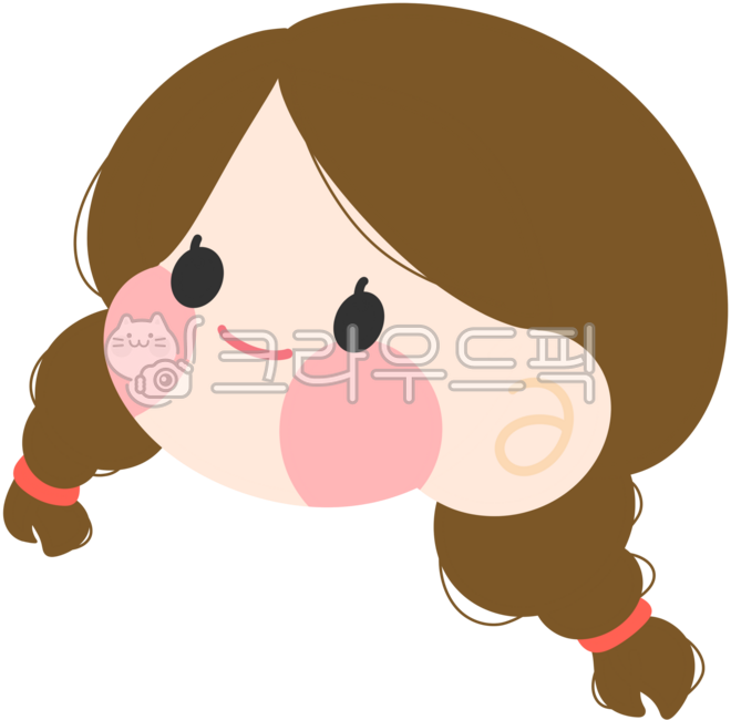 양갈래머리,캐릭터얼굴,캐릭터디자인,동화,여자아이,아이,어린이,귀여운,소녀,유아,아동,스티커,얼굴