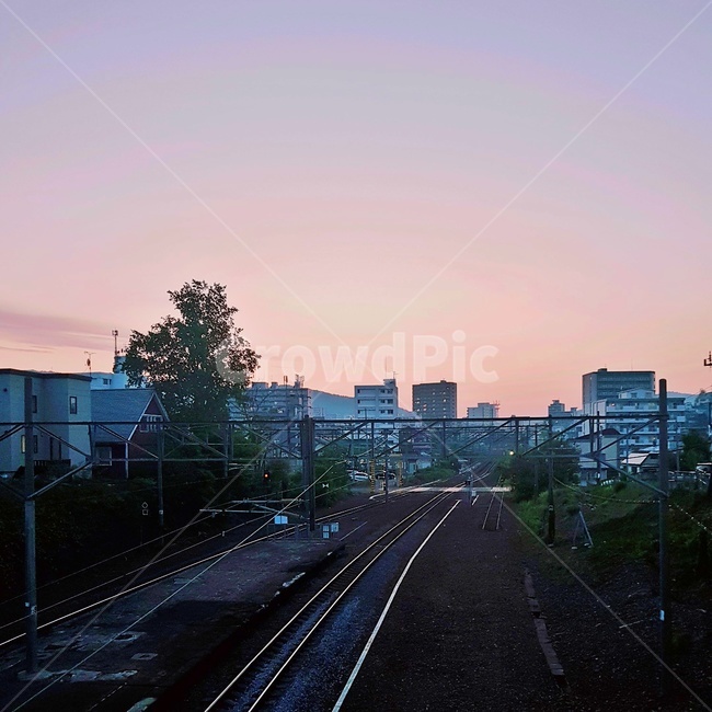 오타루역,기찻길,rail,레일,철도