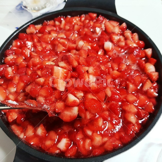 딸기,딸기청,빨간색,과일,배경