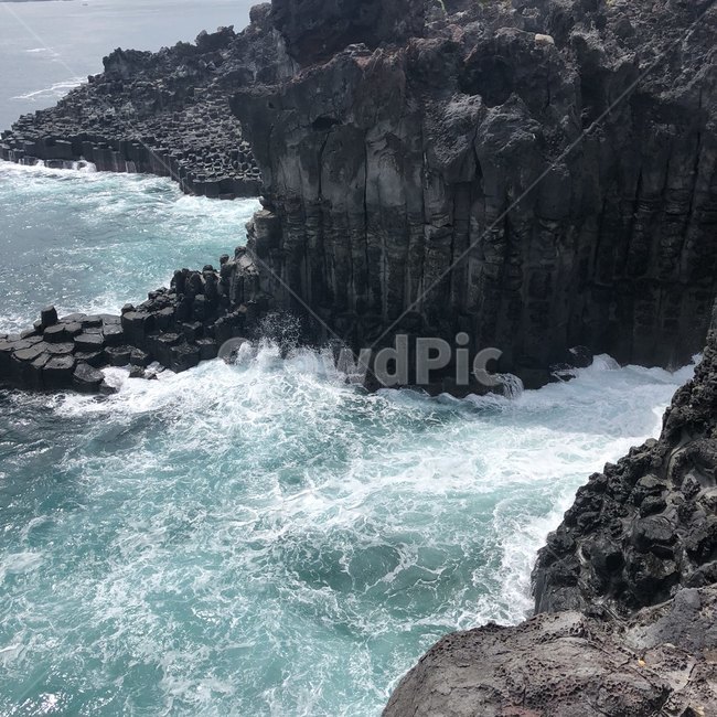 주상절리,풍경,제주도,자연,돌