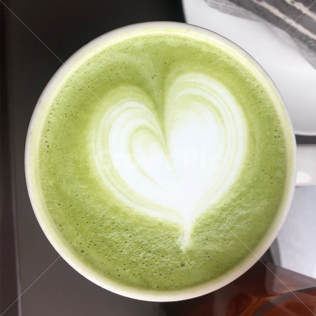 하트,녹차라떼,차,tea,heart