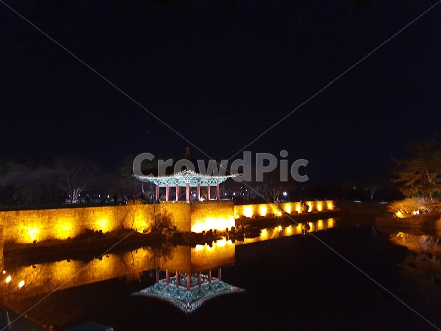 경주,안압지,동궁과월지,야경,유적지
