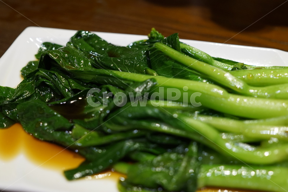중국,음식,식당,식사,청경채,식기