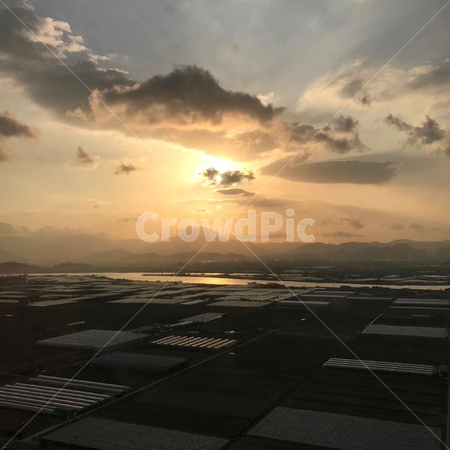하늘,노을,구름,석양,일몰,자연,풍경,sky,view,nature,sunset,자연,풍경,nature,landscape,시골,마을,country,rural,town,경치,outdoors,옥외,scenery,aerial view,조감도