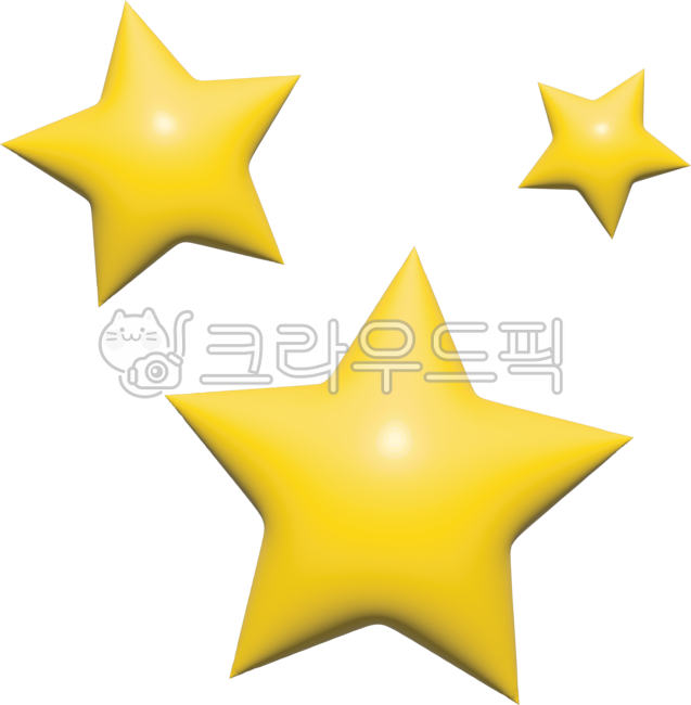 star, stars, 3dgraphic, 3dstar, yellowstar, 사진,이미지,일러스트,캘리그라피 - hyunyool작가