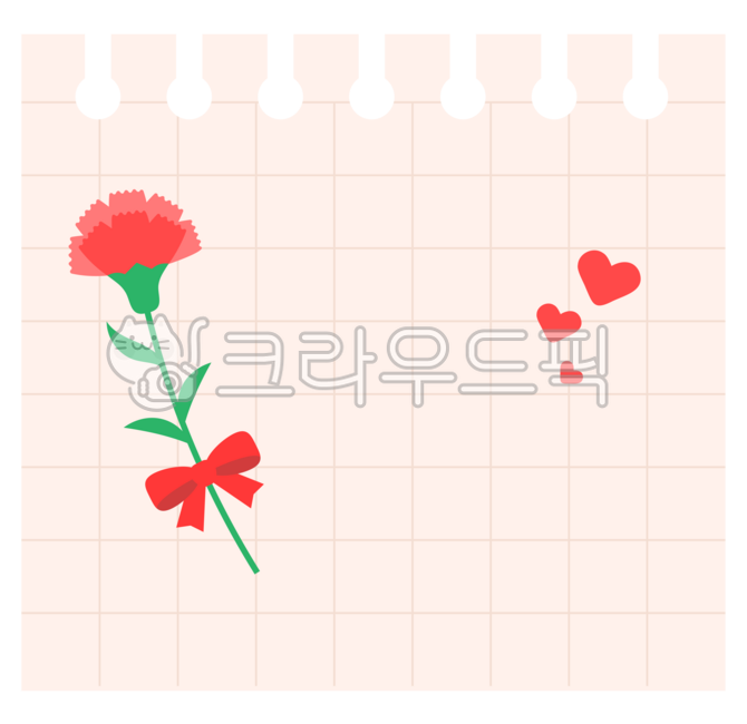 카네이션메모지,카네이션,카네이션장식,가정의달,감사의달,감사리본,리본배너,어버이날,감사일러스트,스승의날,카네이션일러스트,꽃장식,감사카드소재,플랫일러스트,carnation,flowerribbon,flatillustration,mayflower