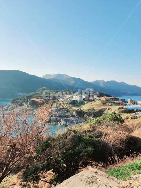 거제도,섬,산,풍경,마을