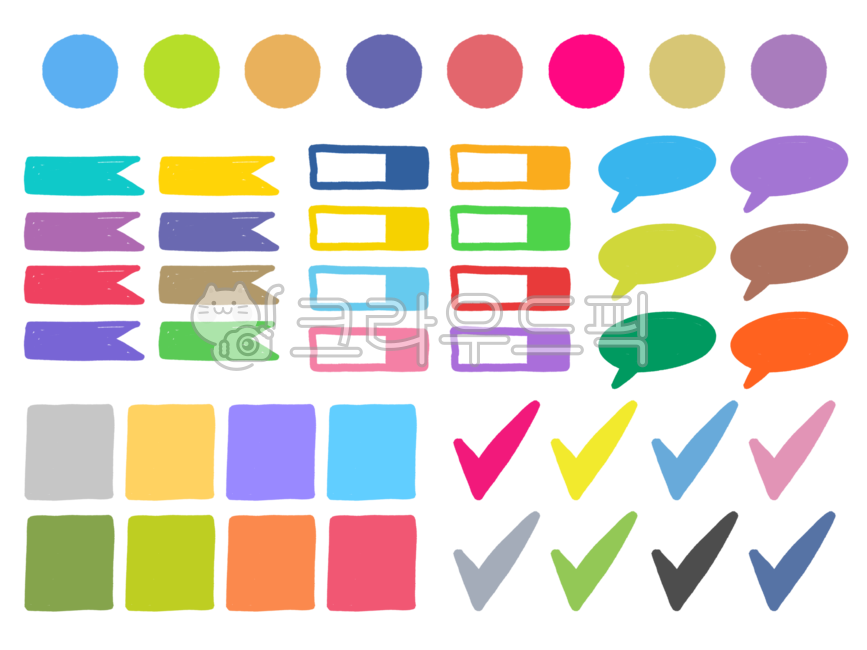 speech bubble,bookmark,note paper,sticker,drawing,check mark,illustration,postit
