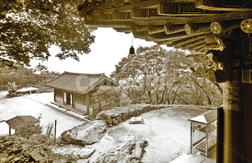 삼정헌,수종사,운길산,사찰,남양주,다실,풍경,모노톤,처마,흑백,모노톤,monochrome,black and white