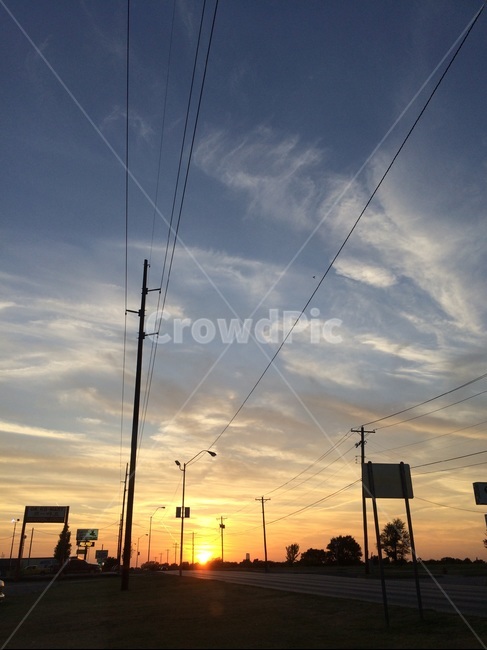 하늘,일몰,노을,길,도로,구름,배경,풍경,자연,sunset,가로등,드라이브,sky,cloud,sun,yellow,전봇대