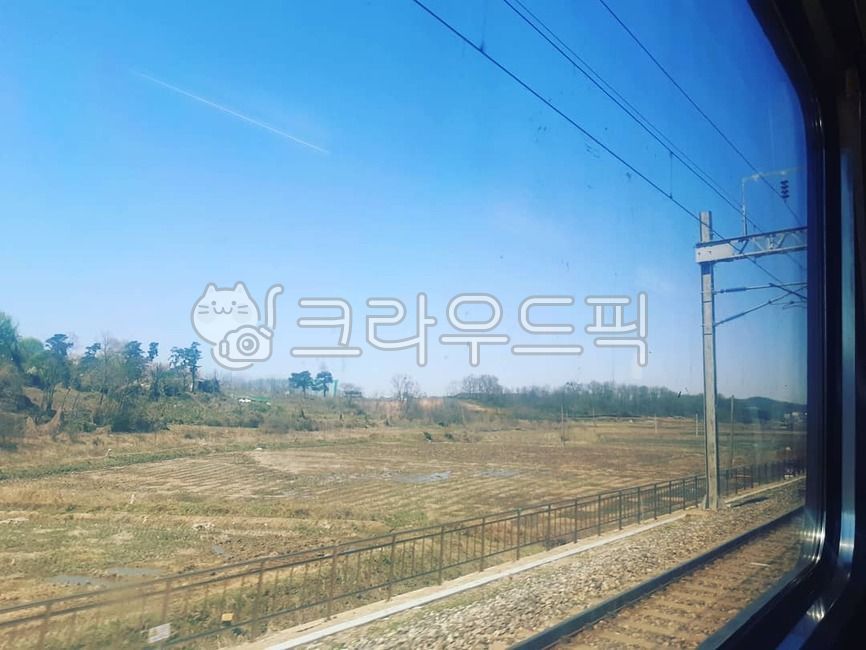 창밖, 기차, 풍경, train, 자연, 사진,이미지,일러스트,캘리그라피 - Nlovelyjj09작가