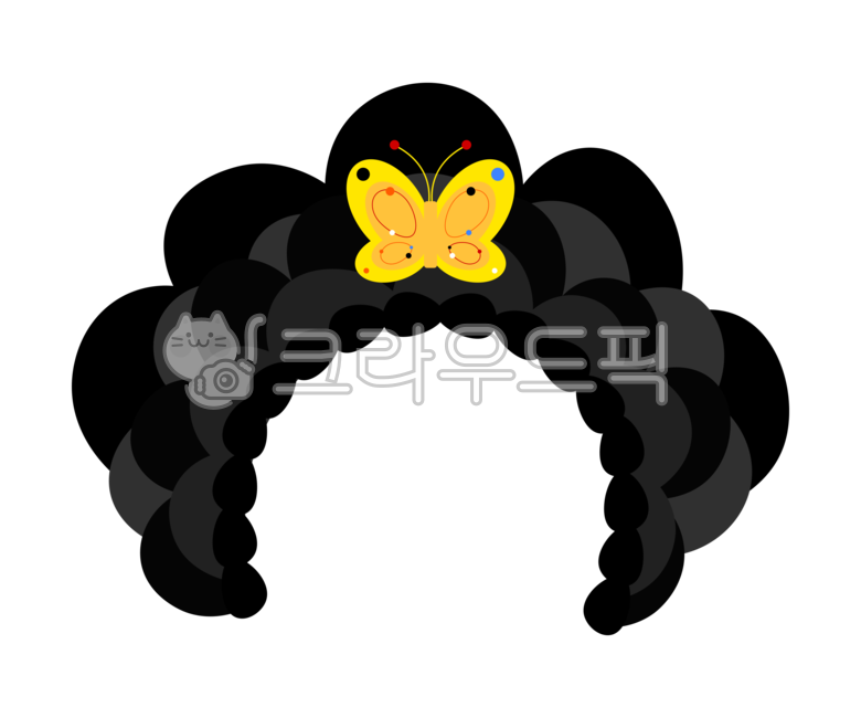 가채,중전머리,한복머리,머리장식,한복장식,가채머리띠,머리띠,한복머리띠,중전,여성머리,조선시대,장신구,헤어장식,나비