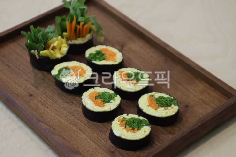 김밥, 달걀, 채소, 김, 음식, 사진,이미지,일러스트,캘리그라피 - joyfulharu작가