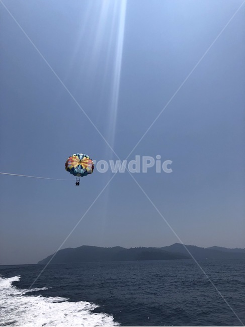 여행,패러글라이딩,바다,파도,시원함