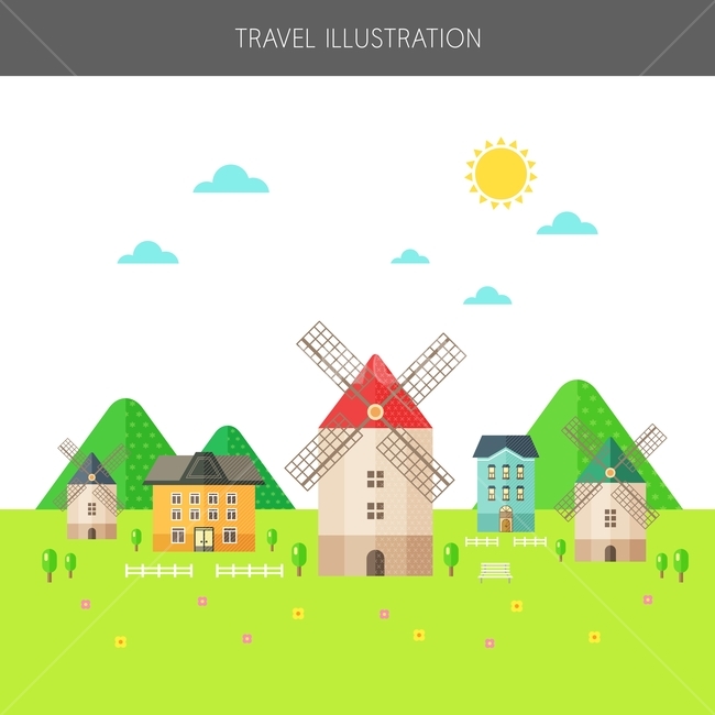 풍차마을,풍차,여행,외국,일러스트,배경,백그라운드,배너,팝업,랜드마크,landmark,tourist attraction,해외,외국,세계,foreign,oversea,world,세계랜드마크,해외랜드마크,외국랜드마크,world landmark,world tourist attraction,여행,휴가,traveling,vacation,trip,그래픽,일러스트레이션,graphic,illustration