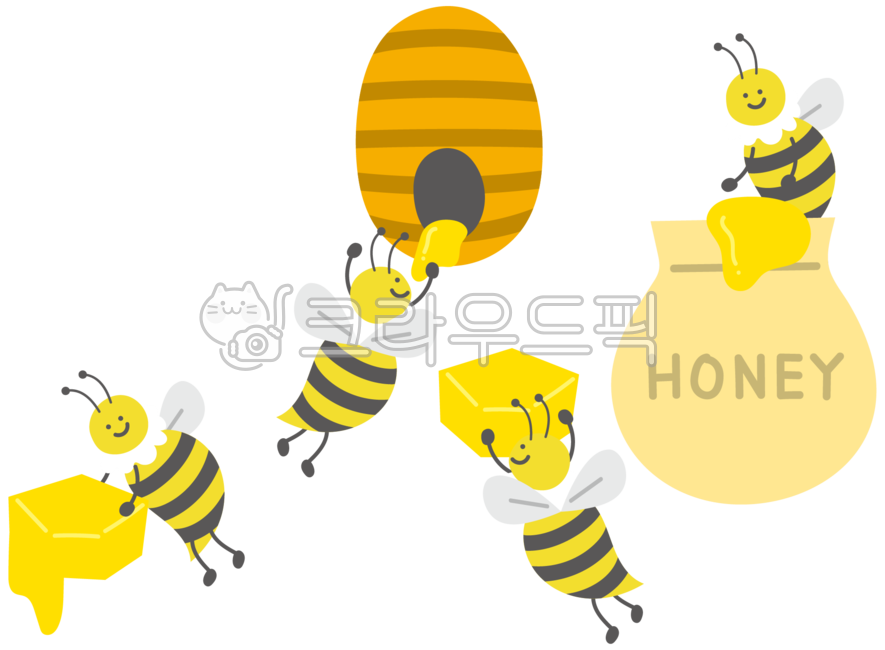 벌,캐릭터,일러스트,bee,꿀벌,곤충,꿀,벌집,honeycomb,honeybee
