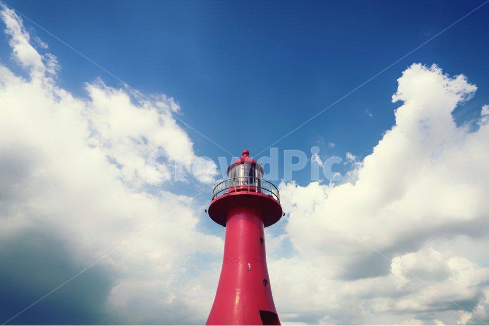 풍경,감성,등대,빨간등대,푸른하늘,구름,등대,lighthouse,색깔,색상,색채,색감,color sense,color sensitivity,feeling of color