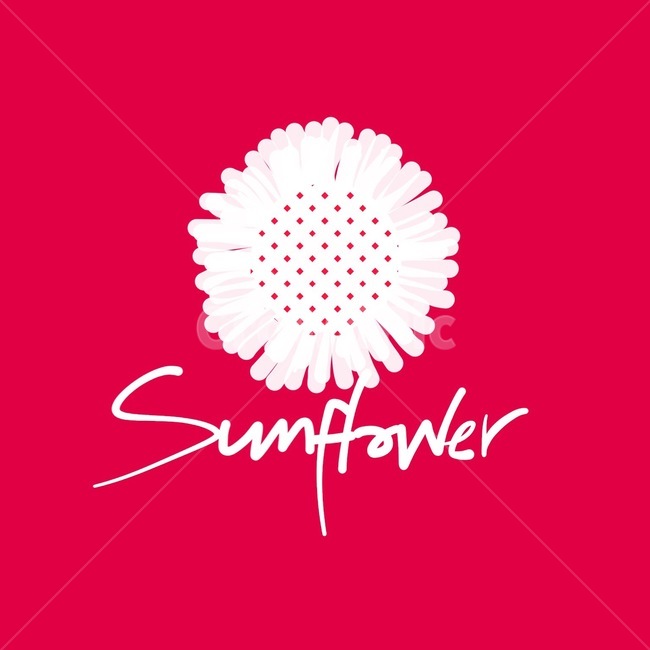 해바라기,빨강,sunflower,영문캘리,캘리그라피,캘리그라피,손글씨,calligraphy