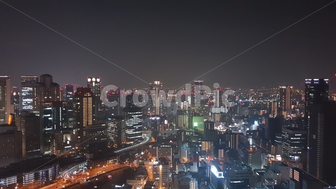 야경,오사카,우메다,우메다공중정원,전망대,일본