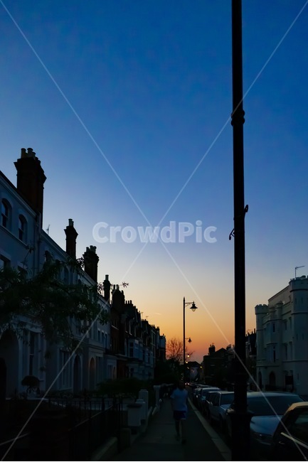 길,저녁,노을,런던,길거리,street,night,sunset,london,풍경