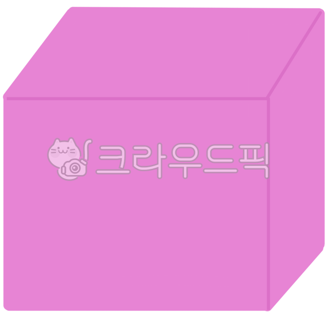 육면체,정육면체,핑크색,상자,박스,핑크색상자,분홍색상자,핑크박스,box