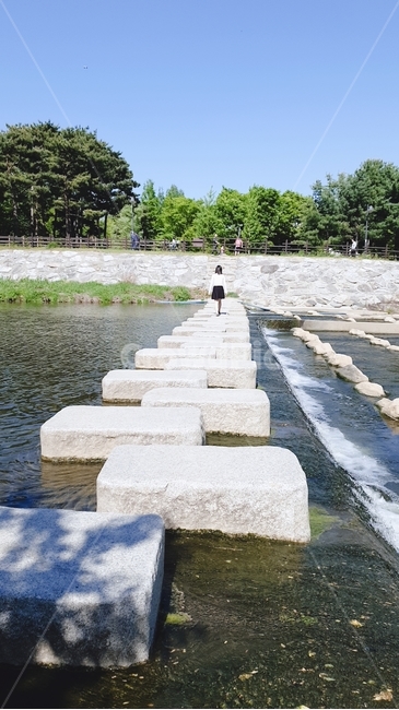 호수공원,호수,공원,돌다리,호수다리,풍경