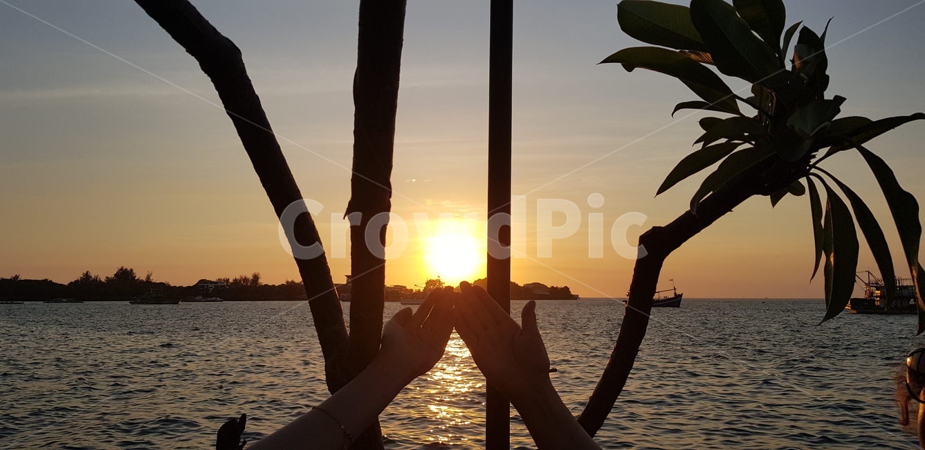 태양,바다,햇빛,일몰,sunset,손