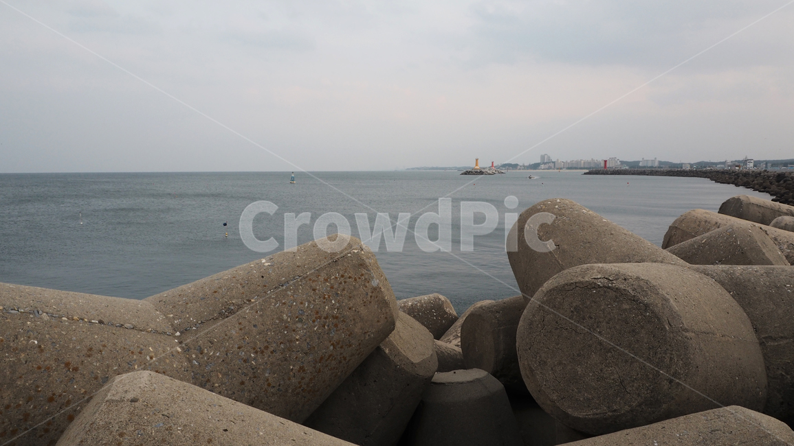 바다,테트라포드,tetrapod,구조물,방파제,시멘트구조물,sea,structure,seawall