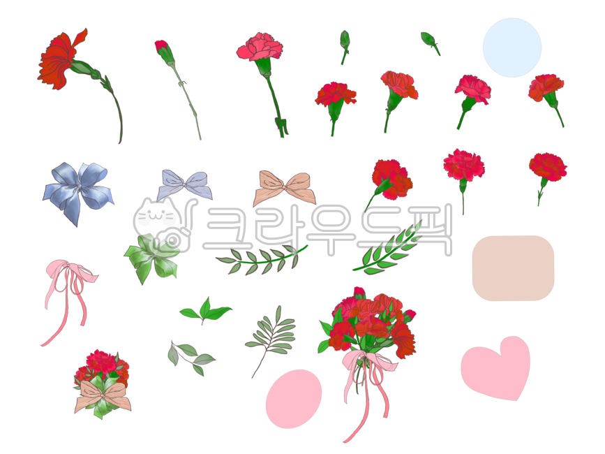 testimonial,to make,hand drawing,carnation,illustration,Mothers Day,Thank you,watercolor flowers,card,parents