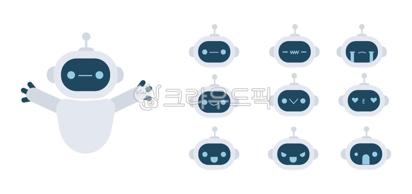 로봇,표정,이모지,ai,ai일러스트,로봇머리,인공지능,인공의,ai디자인