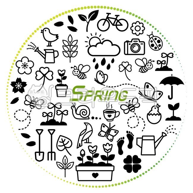 snail,bee,bicycle,vector icon,shovel,character,cherry blossom petals,graphic source,coffee cup,bird,insect,drawing,season,text,spring rain,Icon set,spring character,seasons,clover,chick,plant,new leaf,cut,icon,pattern,Spring icon,summer,footsteps,petal,fo
