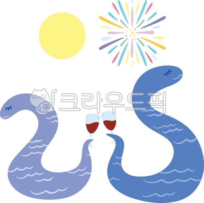2025, 새해, 뱀띠해, 뱀의해, 푸른뱀의해, 사진,이미지,일러스트,캘리그라피 - 앤스파크작가