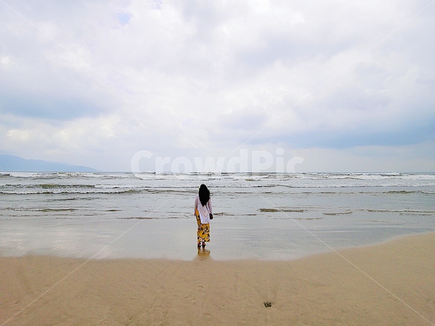 뒷모습,미케비치,휴가,vacation,해변,ocean,sea,beach,바다,mykhebeach,물