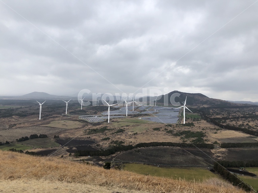풍차,풍력발전,제주도,오름,제주오름,풍력