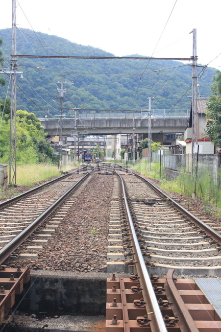 기찻길,일본,선로,산,여름