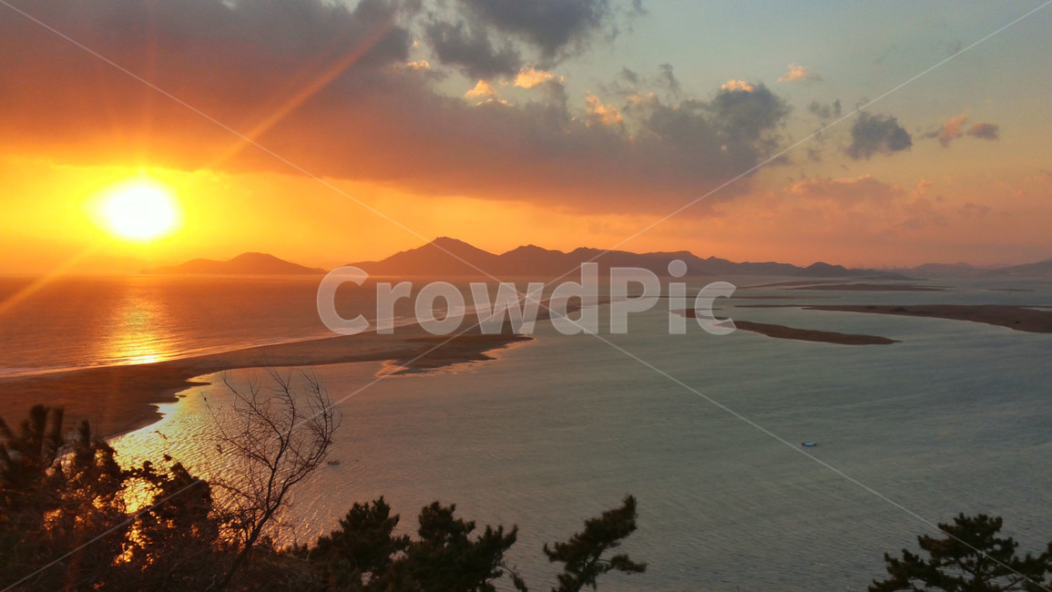 낙동강,하구언,다대포,일몰,sunset,해넘이,日沒,자연,풍경,nature,landscape,outdoors,옥외,dusk,황혼,dawn,새벽,sky,하늘,red sky,붉은 하늘,sunlight,햇빛