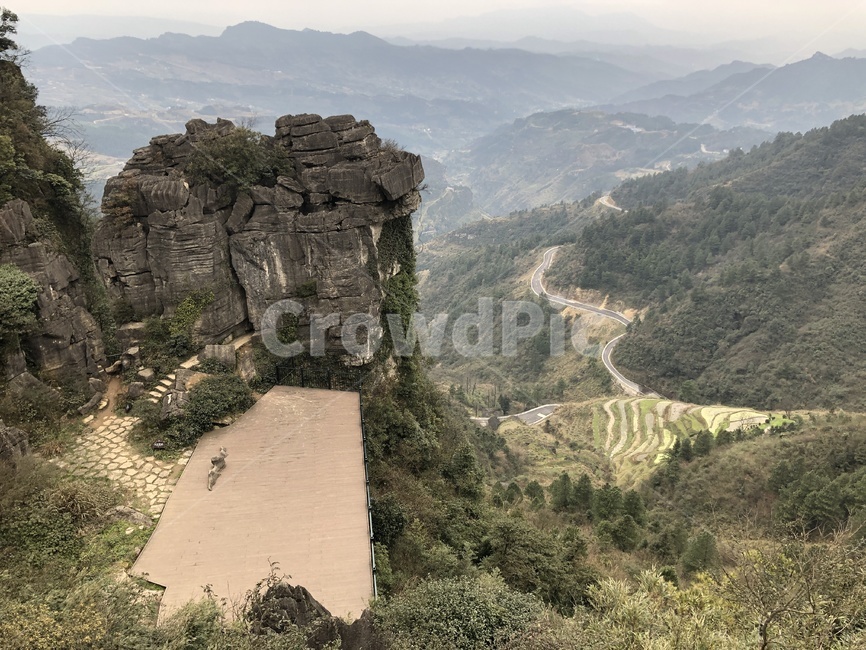 관광,중국,nature,자연,outdoors,cliff,낭떠러지,산,관광지,충칭,중경,오르도비스기