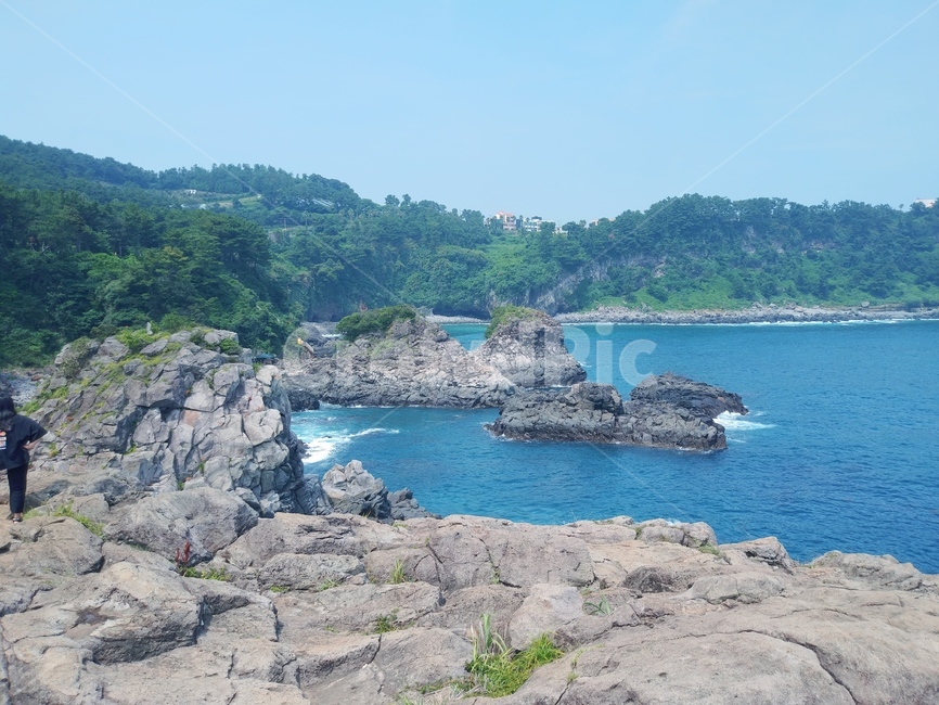 제주도,바다,하늘,돌,산