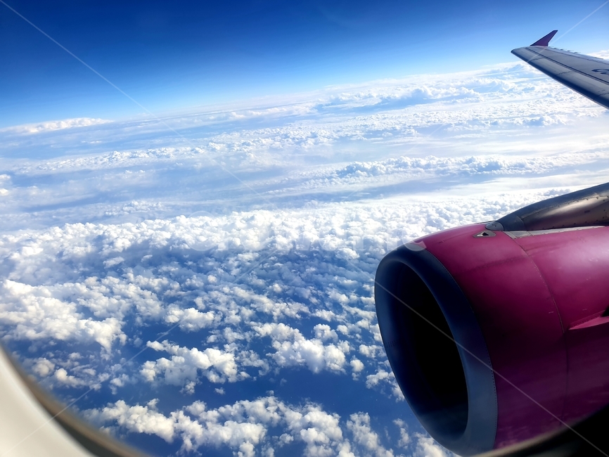 비행기,하늘,배경,plane,sky,뭉경,scenery,구름,하늘색,skyblue