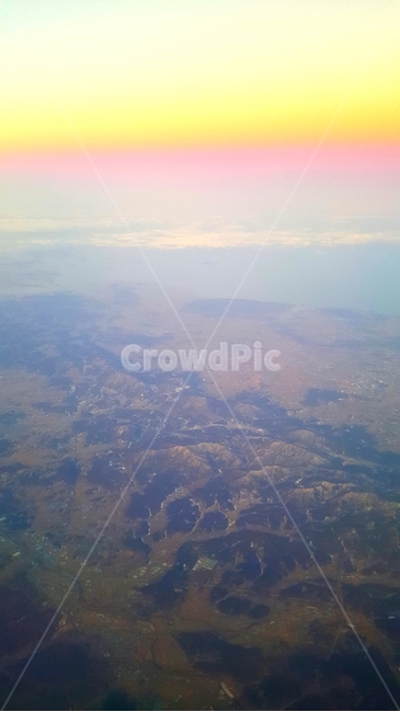하늘,구름,노을,자연,산,자연,풍경,nature,landscape,outdoors,옥외,경치,scenery,aerial view,조감도